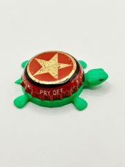 Starr Hill Brewing (Red Trim) - Bottle Cap Magnet Turtle Shell Shocked Art