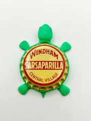 Sarsaparilla (Windham) - Bottle Cap Magnet Turtle Shell Shocked Art