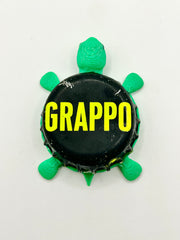 Grappo, Carlsberg - Bottle Cap Magnet Turtle Shell Shocked Art