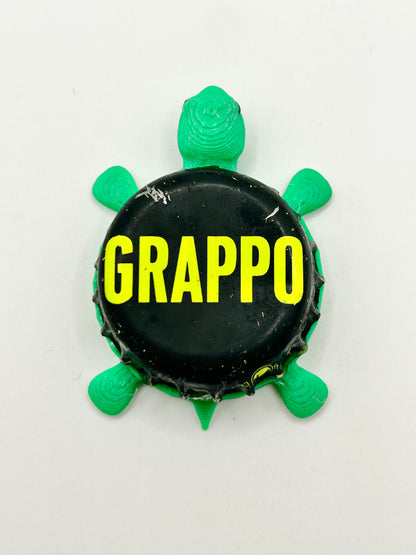 Grappo, Carlsberg - Bottle Cap Magnet Turtle Shell Shocked Art