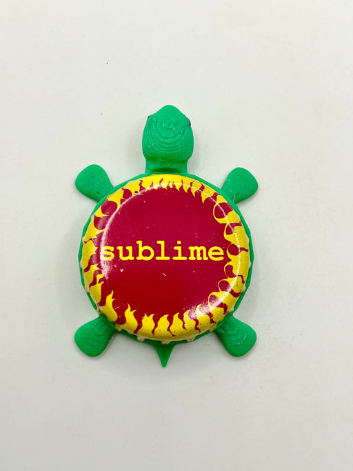 Sublime Brewing - Bottle Cap Magnet Turtle Shell Shocked Art