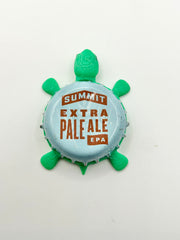 Summit Extra Pale Ale EPA - Bottle Cap Magnet Turtle Shell Shocked Art
