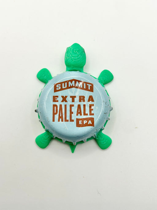 Summit Extra Pale Ale EPA - Bottle Cap Magnet Turtle Shell Shocked Art