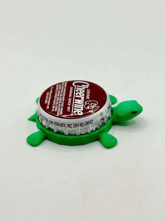 Cheerwine (Maroon) - Bottle Cap Magnet Turtle Shell Shocked Art