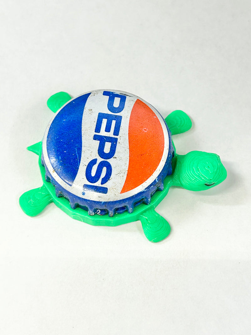 Pepsi - Bottle Cap Magnet Turtle Shell Shocked Art