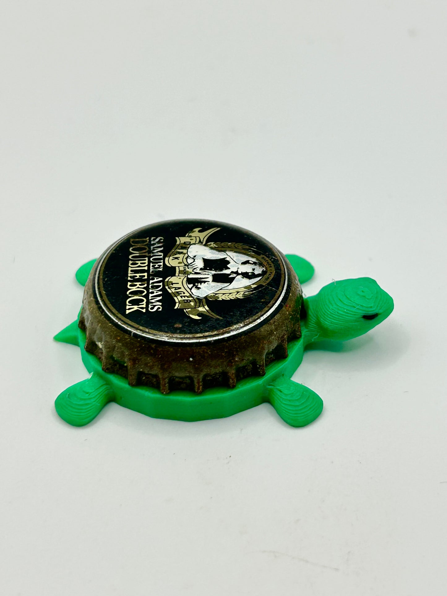 Samuel Adams Double Bock (Vintage) - Bottle Cap Magnet Turtle