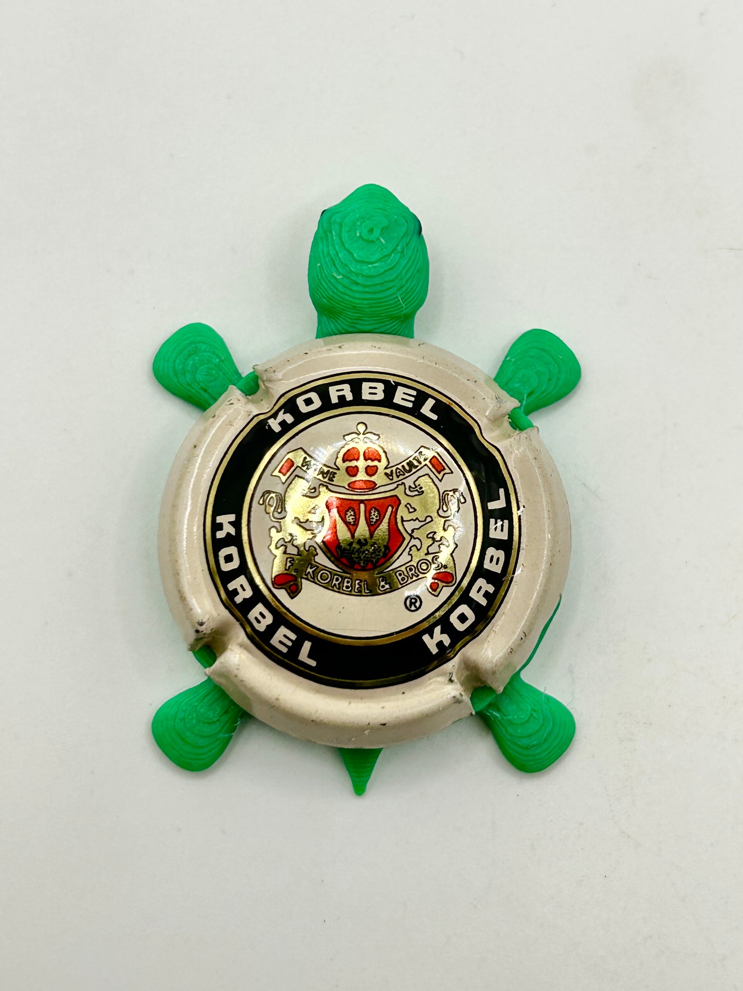 Korbel Wine Cellars - Bottle Cap Magnet Turtle