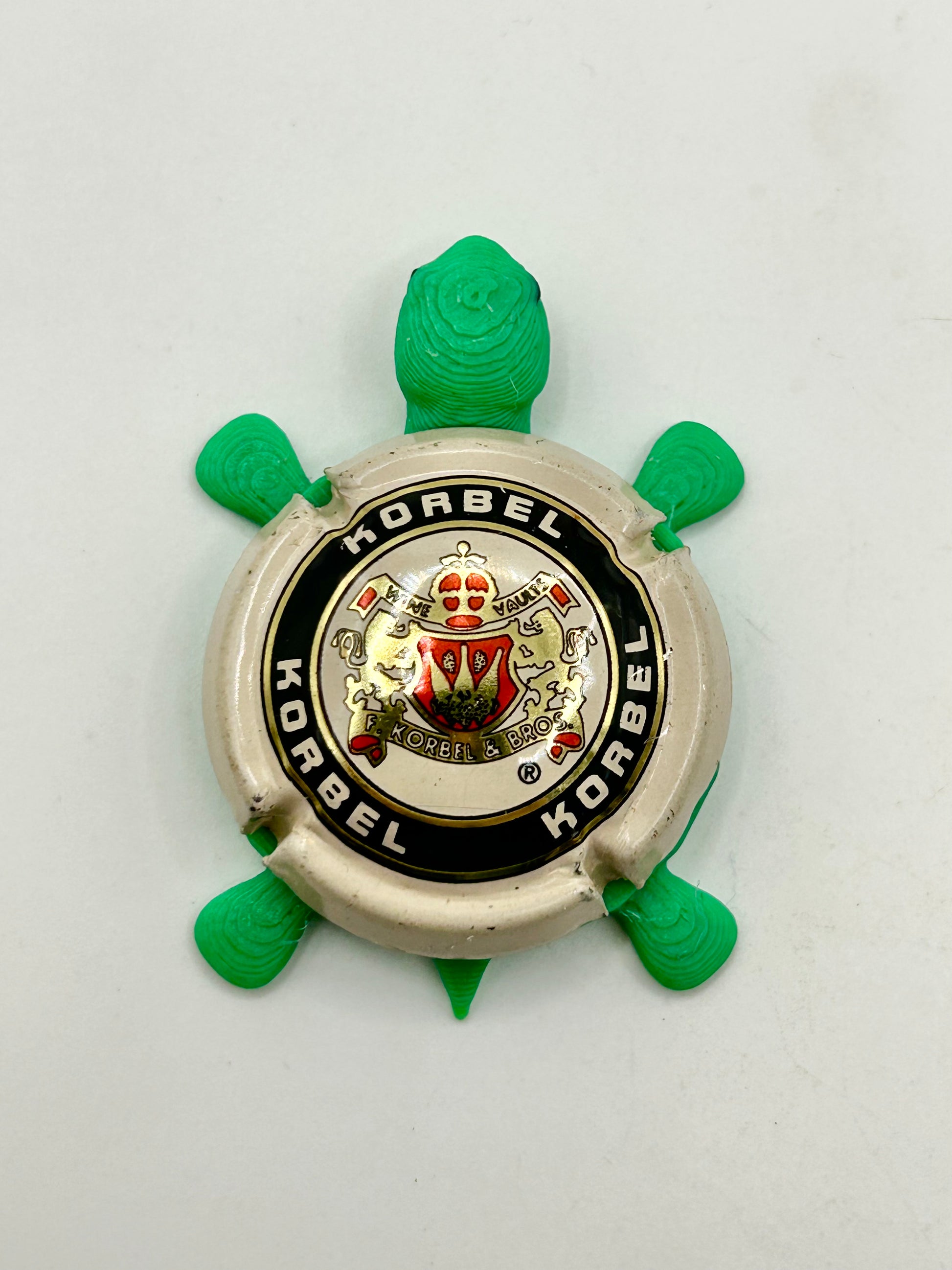Korbel Wine Cellars - Bottle Cap Magnet Turtle