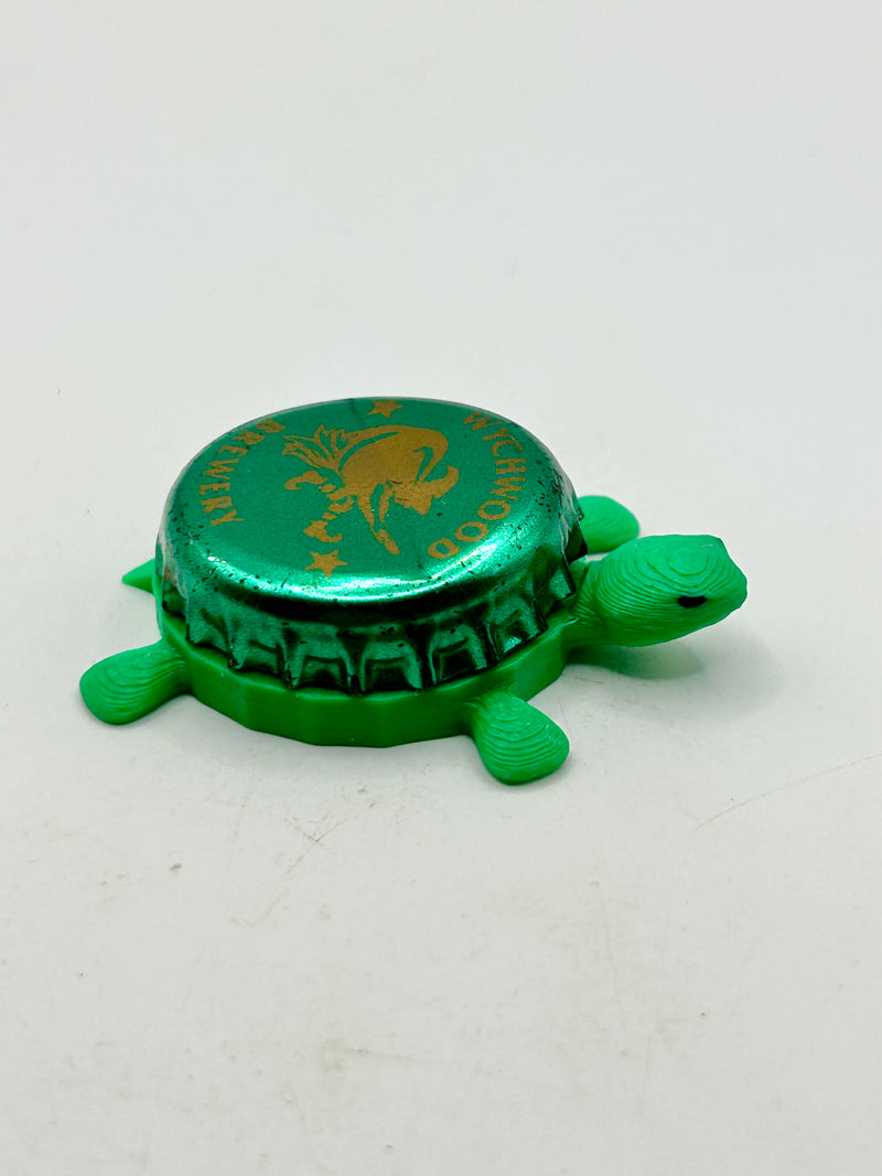 Wychwood Brewery (Green) - Bottle Cap Magnet Turtle Shell Shocked Art
