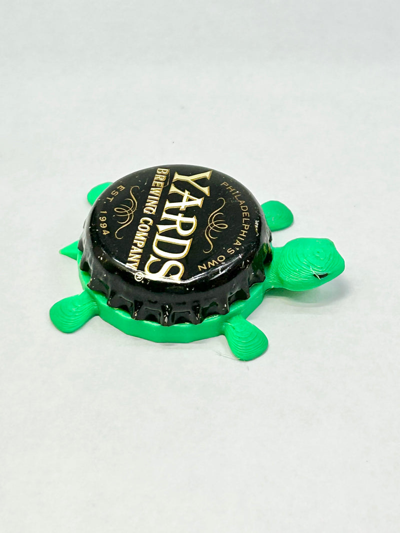 Yards Brewing (Vintage) - Bottle Cap Magnet Turtle Shell Shocked Art