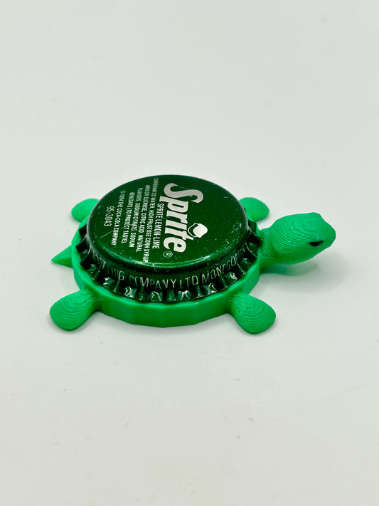 Sprite (Green - Vintage) - Bottle Cap Magnet Turtle