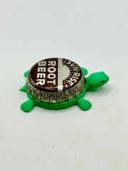 Sun Rise Root Beer - Bottle Cap Magnet Turtle Shell Shocked Art