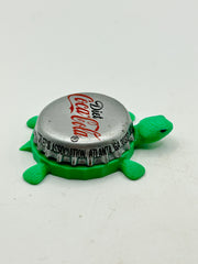 Diet Coca-Cola (Vintage) - Bottle Cap Magnet Turtle Shell Shocked Art