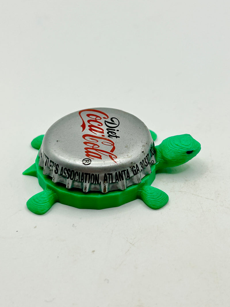 Diet Coca-Cola (Vintage) - Bottle Cap Magnet Turtle Shell Shocked Art