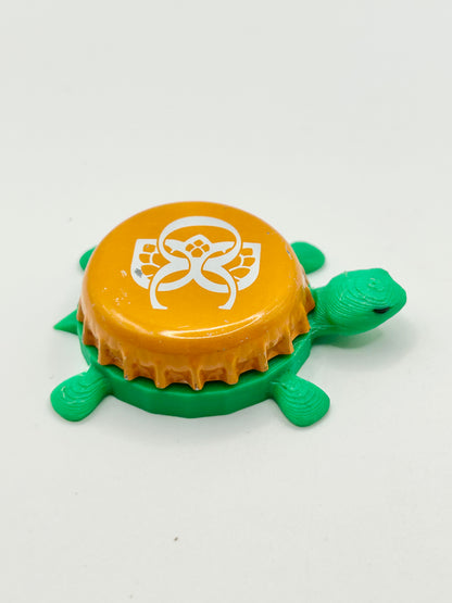 Otter Creek Brewing (Orange) - Bottle Cap Magnet Turtle Shell Shocked Art
