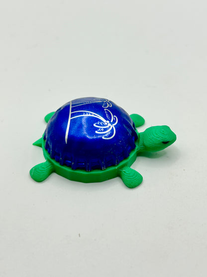 Seagrams Palm Trees (Dome Shell) - Bottle Cap Magnet Turtle Shell Shocked Art