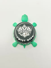 Smirnoff (Black) - Bottle Cap Magnet Turtle Shell Shocked Art