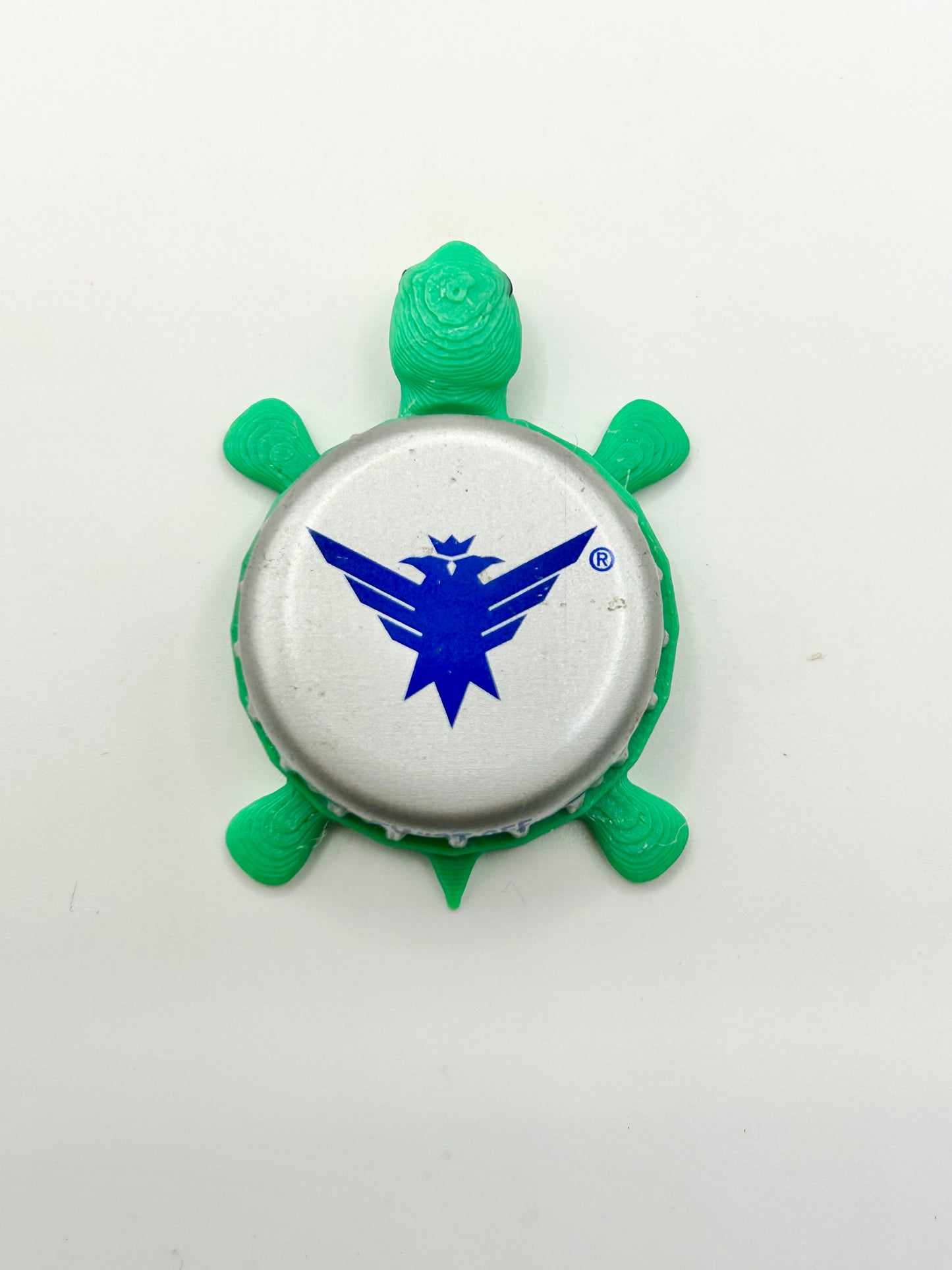 Smirnoff Eagle (Blue Eagle) - Bottle Cap Magnet Turtle