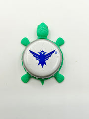 Smirnoff Eagle (Blue Eagle) - Bottle Cap Magnet Turtle Shell Shocked Art