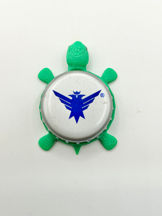 Smirnoff Eagle (Blue Eagle) - Bottle Cap Magnet Turtle