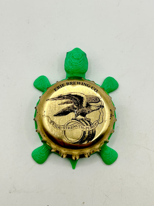 Erie Brewing (Eagle) - Bottle Cap Magnet Turtle Shell Shocked Art