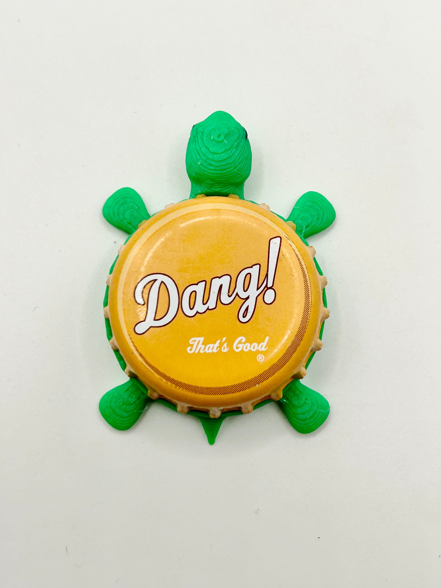 Dang! Root Beer - Bottle Cap Magnet Turtle