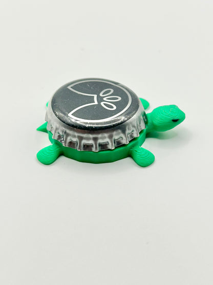 Agua Water (Gray) - Bottle Cap Magnet Turtle Shell Shocked Art