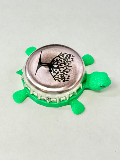 Fever Tree Ginger Beer (Light Pink) - Bottle Cap Magnet Turtle Shell Shocked Art