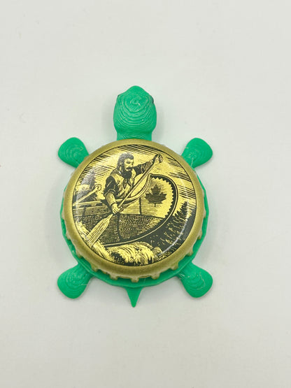 Upper Canada Brewery - Bottle Cap Magnet Turtle Shell Shocked Art