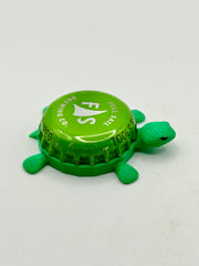 Full Sail Brewing (FS, Green) - Bottle Cap Magnet Turtle Shell Shocked Art