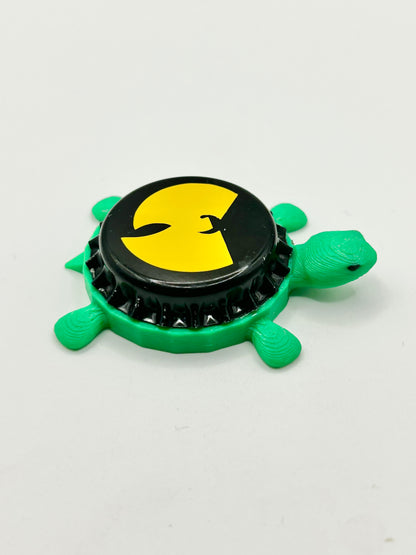 Wutang - Bottle Cap Magnet Turtle Shell Shocked Art