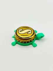 Southampton (Gold) - Bottle Cap Magnet Turtle Shell Shocked Art
