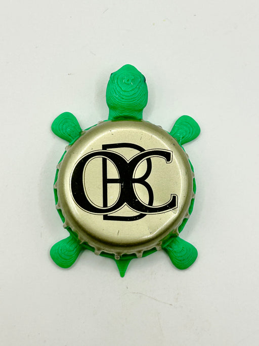 Otter Creek Brewing (Gold) - Bottle Cap Magnet Turtle Shell Shocked Art