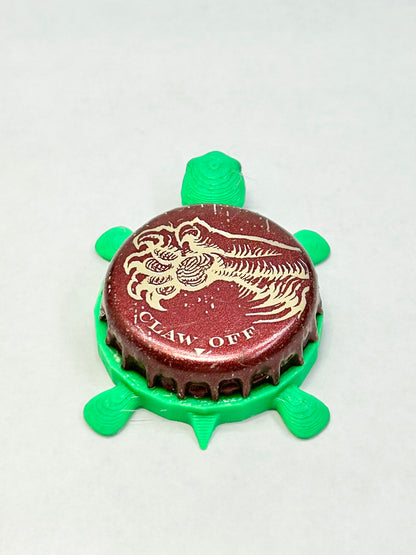 Lionshead Brewery - Bottle Cap Magnet Turtle Shell Shocked Art