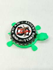 August Schell Brewing - Bottle Cap Magnet Turtle Shell Shocked Art