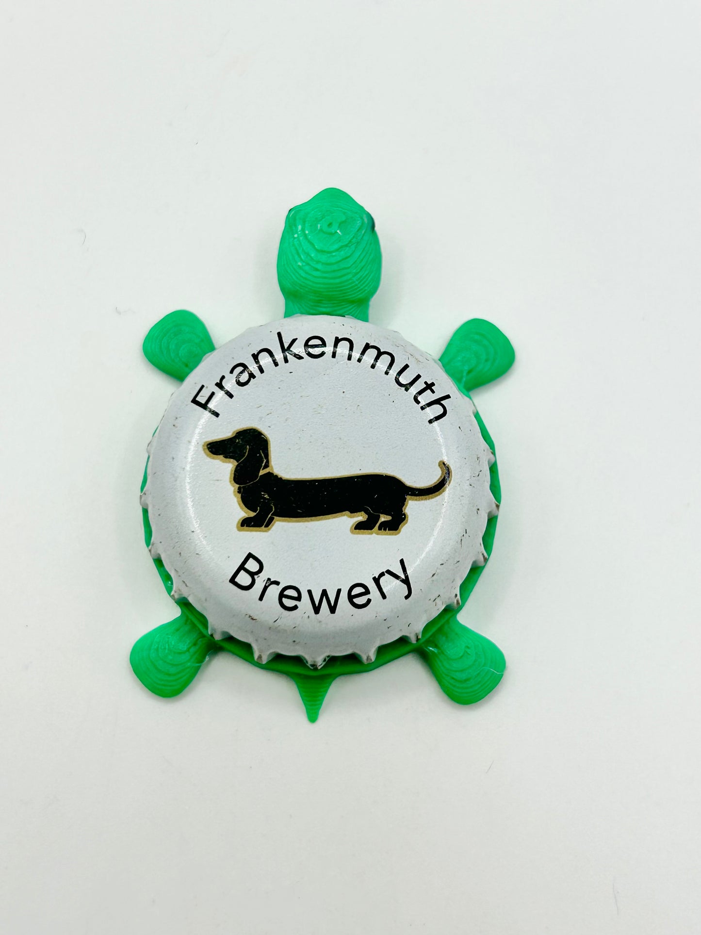 Frankenmuth Brewery - Bottle Cap Magnet Turtle