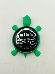 Mikes Hard (10 Year Anniversary) - Bottle Cap Magnet Turtle Shell Shocked Art