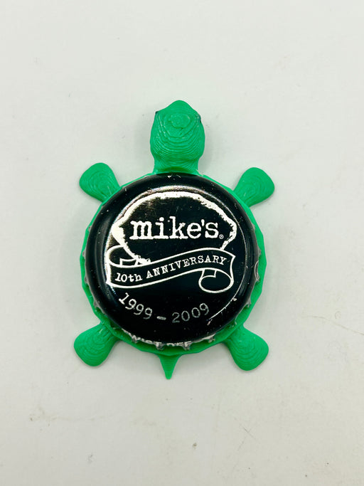 Mikes Hard (10 Year Anniversary) - Bottle Cap Magnet Turtle Shell Shocked Art