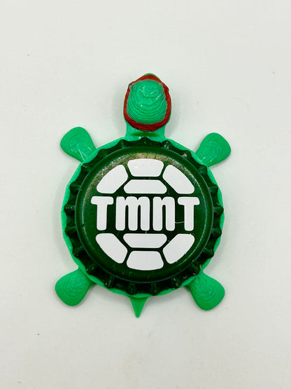 Raphael TMNT - Bottle Cap Magnet Turtle Shell Shocked Art