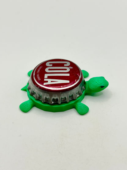 Cola - Bottle Cap Magnet Turtle Shell Shocked Art