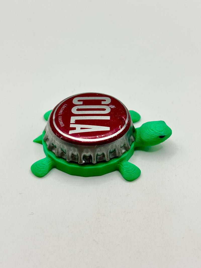 Cola - Bottle Cap Magnet Turtle Shell Shocked Art