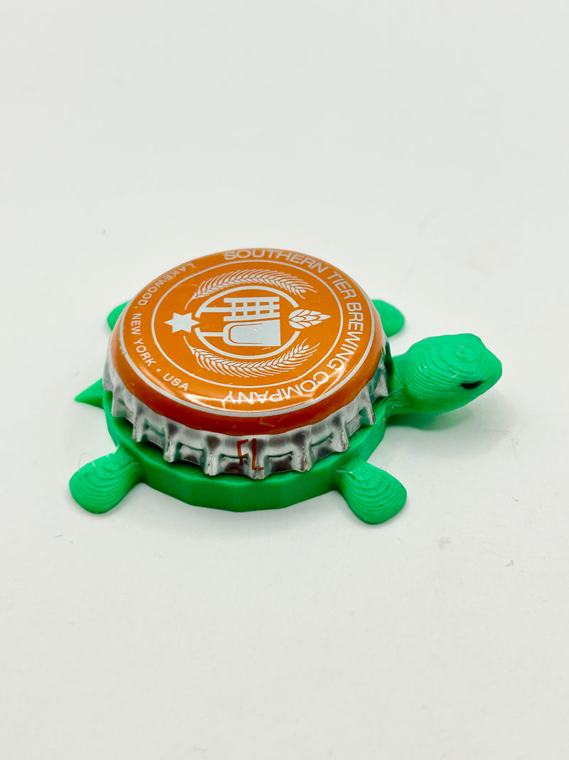 Southern Tier Brewing Pumking (Orange with Text) - Bottle Cap Magnet Turtle Shell Shocked Art