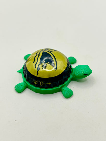Land Shark (Dome Shell) - Bottle Cap Magnet Turtle Shell Shocked Art