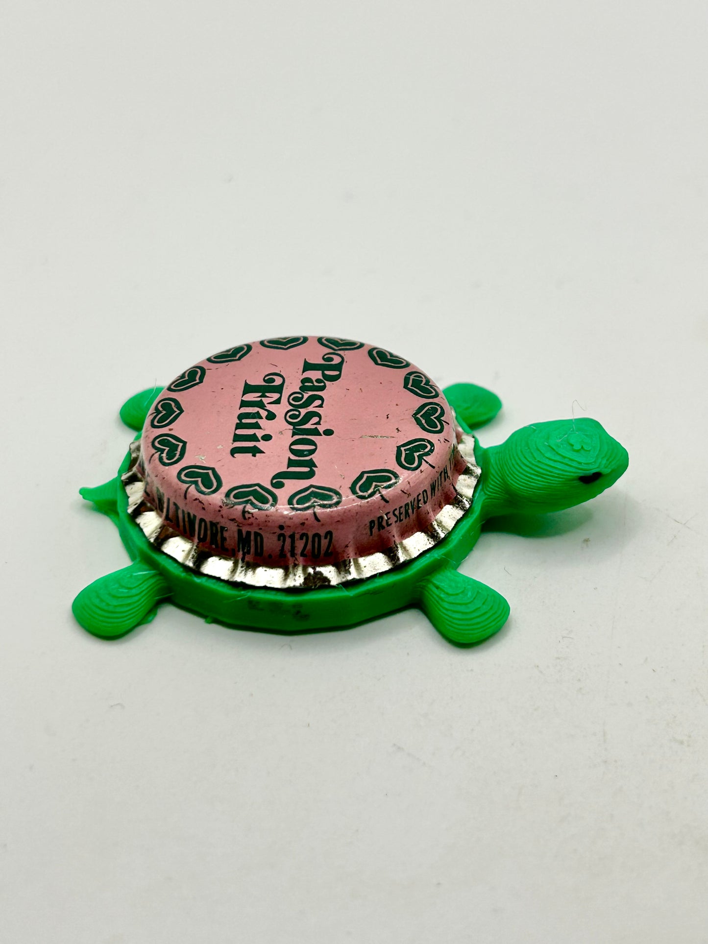 Passion Fruit Drink - Bottle Cap Magnet Turtle Shell Shocked Art