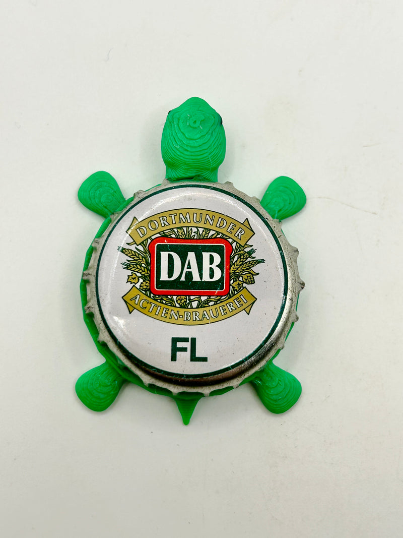 DAB (FL) - Bottle Cap Magnet Turtle Shell Shocked Art