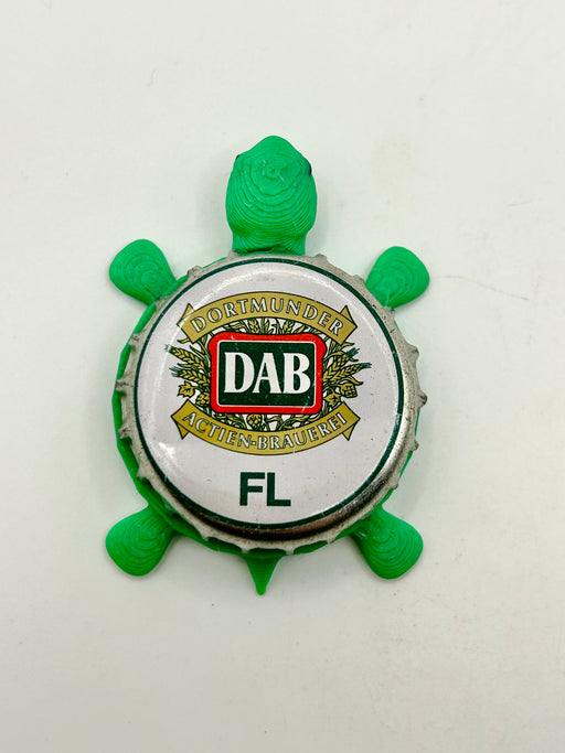 DAB (FL) - Bottle Cap Magnet Turtle Shell Shocked Art