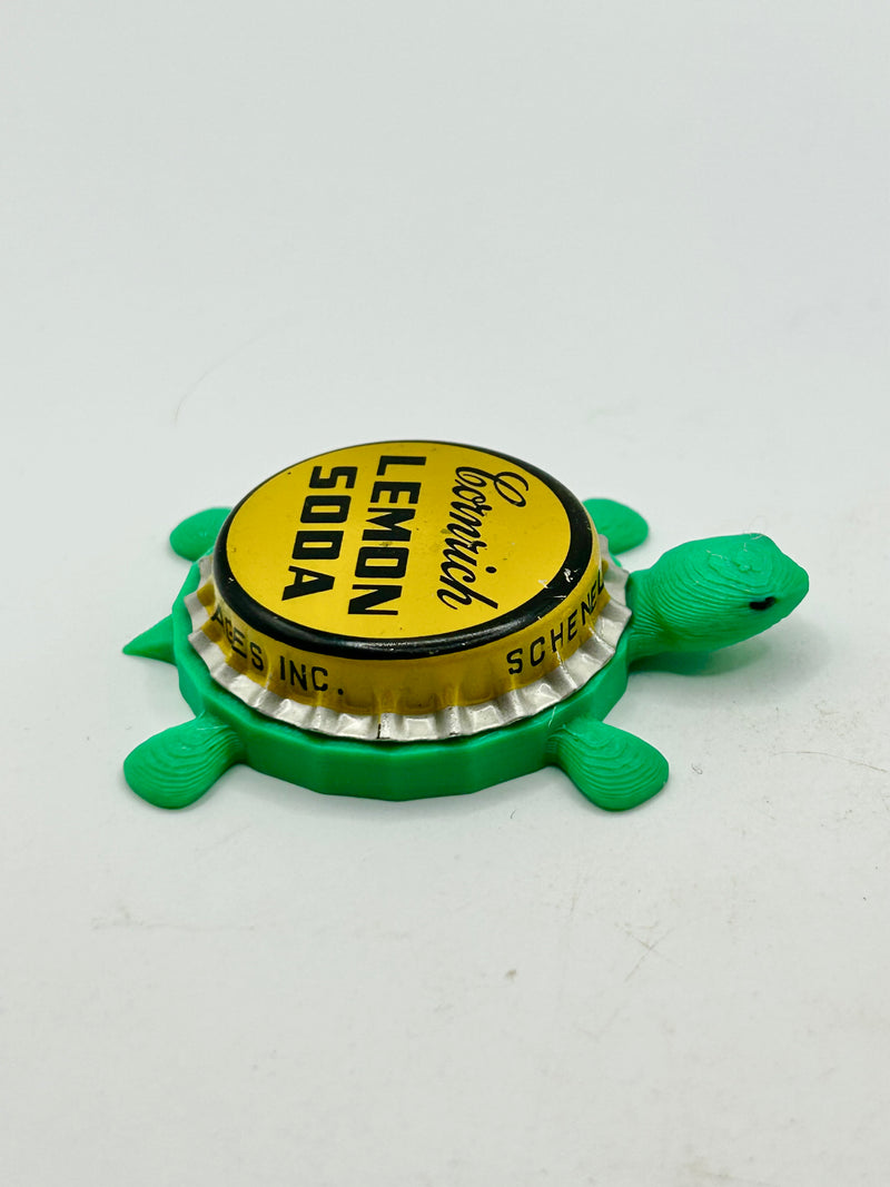 Lemon Soda (Vintage) - Bottle Cap Magnet Turtle Shell Shocked Art