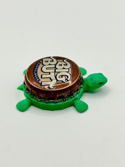 Leinenkugel's Big Butt (Large Text) - Bottle Cap Magnet Turtle Shell Shocked Art