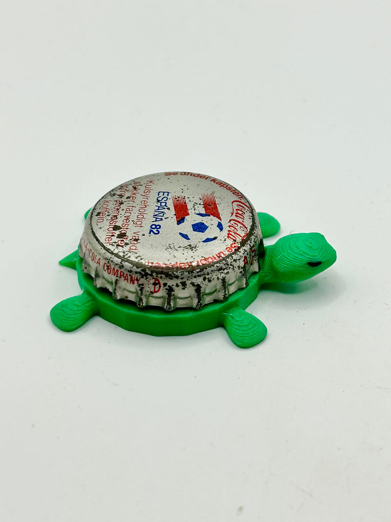 Coca-Cola Espana (Soccer, Vintage) - Bottle Cap Magnet Turtle Shell Shocked Art