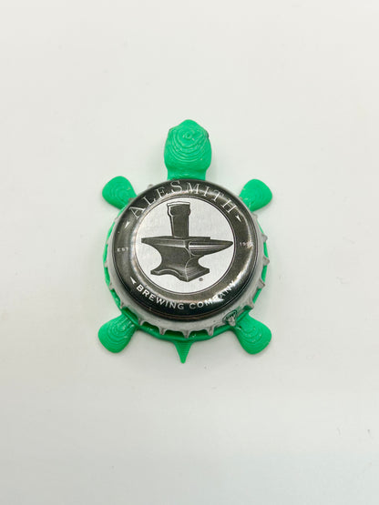 Alesmith Brewing - Bottle Cap Magnet Turtle Shell Shocked Art